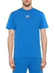 Off-White Herren T-Shirt Azurblau | online kaufen