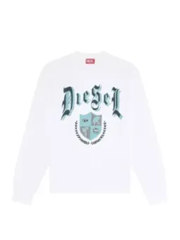 Diesel Herren Fleece Weiß | online kaufen