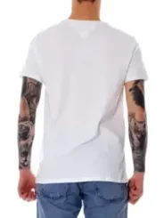 Tommy Hilfiger weißes V-Ausschnitt T-Shirt