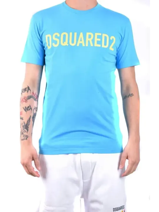 Dsquared2 Herren T-Shirt Azurblau | online kaufen