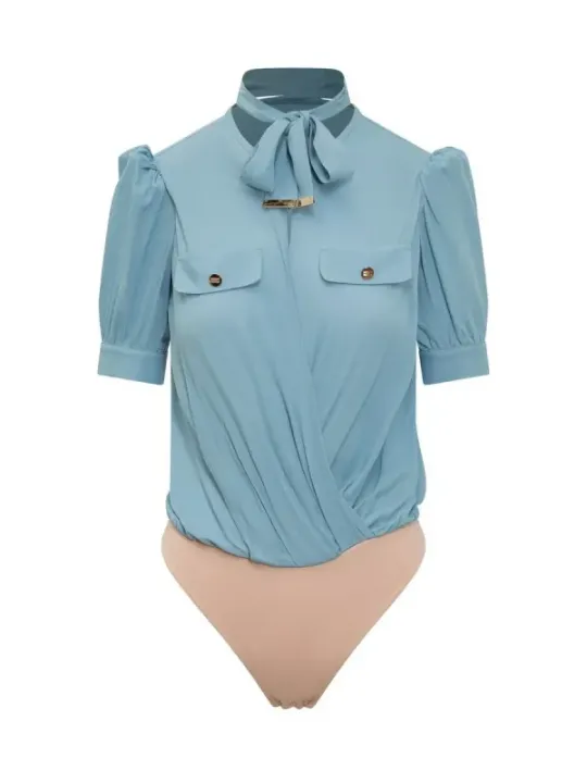 Elisabetta Franchi Bluse Azurblau | online kaufen