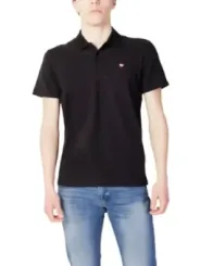Napapijri Herren Polo Schwarz | online kaufen