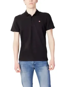 Napapijri Herren Polo Schwarz | online kaufen