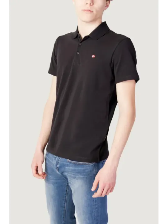 Napapijri Herren Polo Schwarz | online kaufen