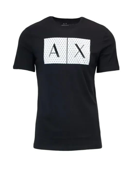 Schwarzes AX Logo T-Shirt