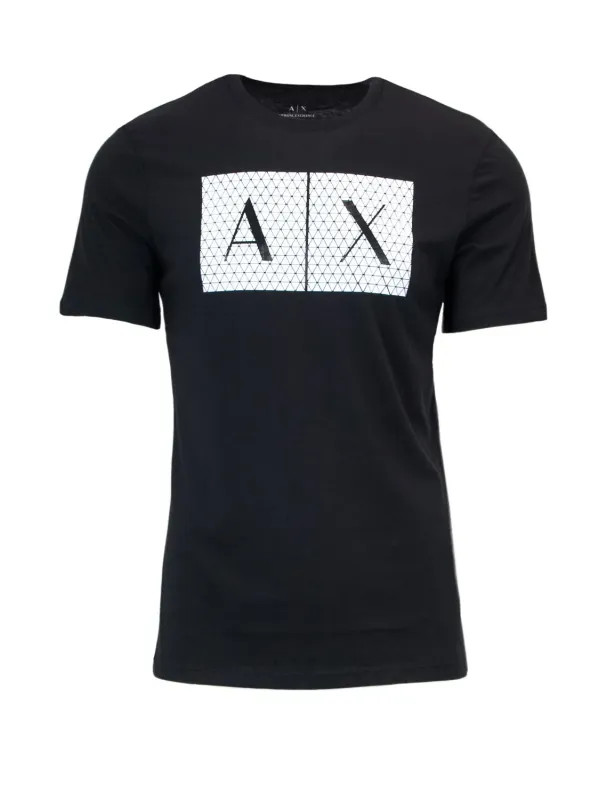 Schwarzes AX Logo T-Shirt