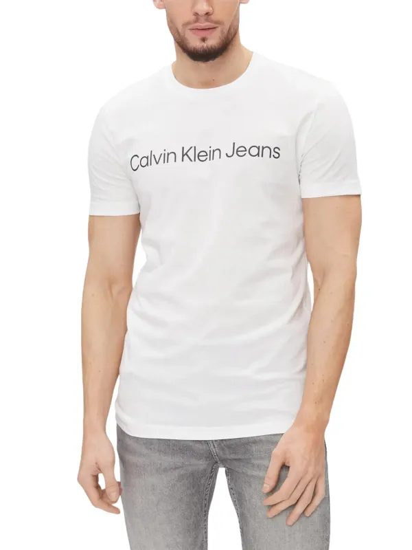 Calvin Klein Jeans Herren T-Shirt Weiß | online kaufen