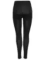 Schwarze glänzende Leder-Leggings darstellen