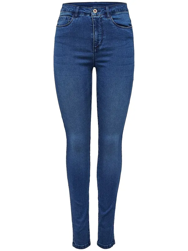 Dunkle Skinny Jeans mit Waschung