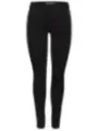 Schwarze Damen Leggings Jeans hochtailliert
