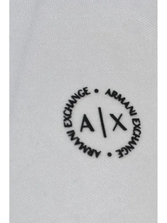 Armani Exchange Logo Graues Poloshirt