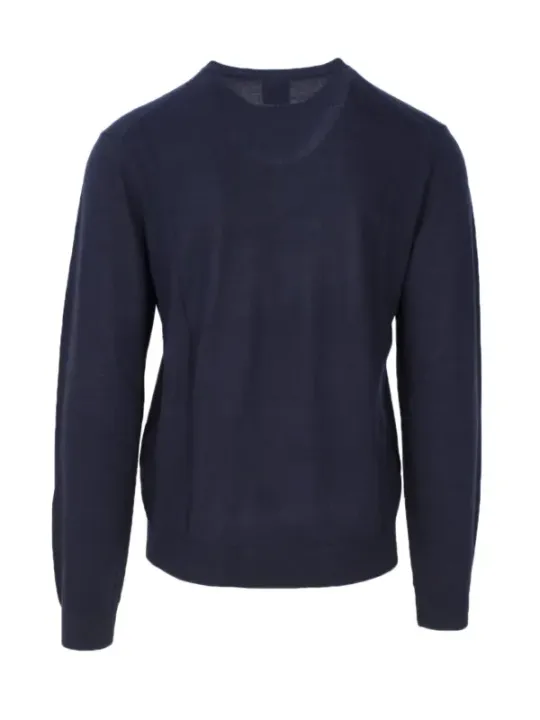 Dunkelblauer Armani Exchange Pullover mit langen Ärmeln