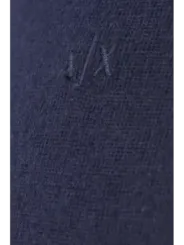 Navy Armani Exchange Rundhals-Sweatshirt