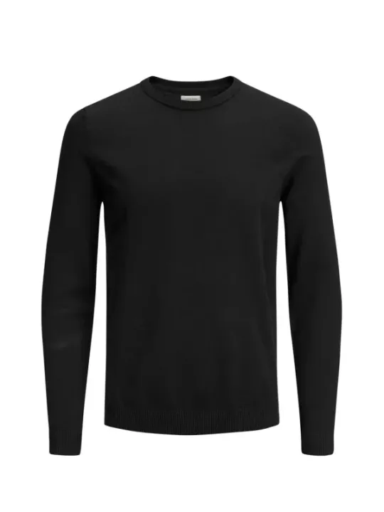 Grauer Jack & Jones Pullover Baumwolle