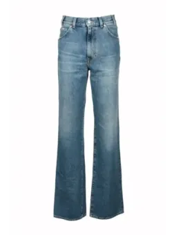 Mittlerblaue Straight-Leg Jeans Mauro Grifoni