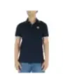 Navy Polo-Shirt Plattform-Logo