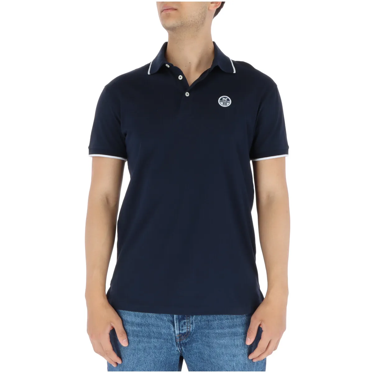 North Sails Herren Polo Blau 350477