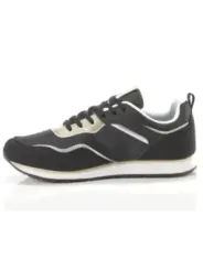 Schwarze und weiße Sneakers Ansicht