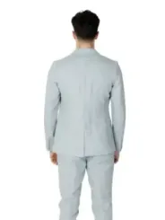 Leichter grauer Herrenanzug hintenansicht