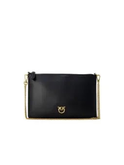 Schwarze Pinko-Tasche mit Kette