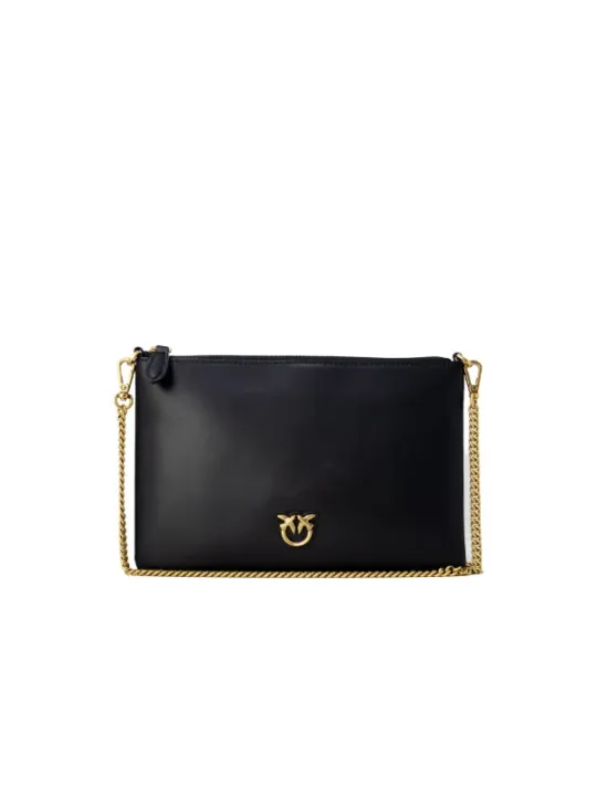 Schwarze Pinko-Tasche mit Kette