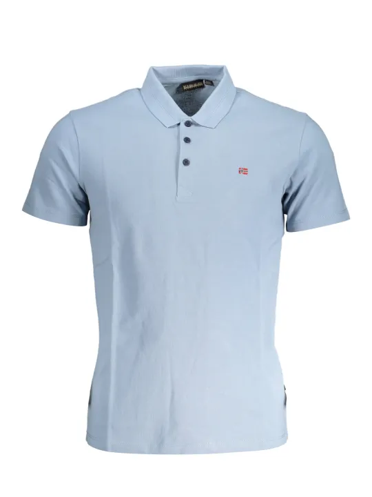 Napapijri Herren Kurzarm-Poloshirt Hellblau | online kaufen