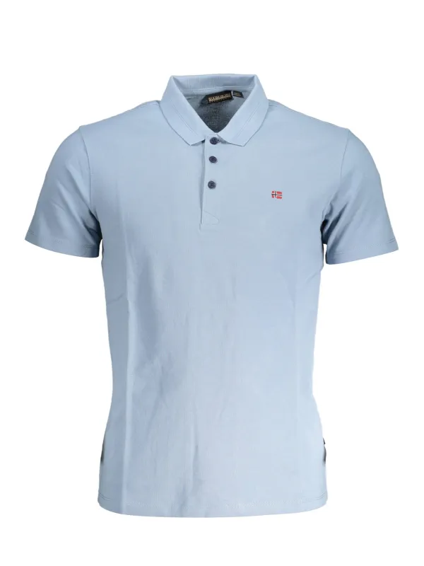 Napapijri Herren Kurzarm-Poloshirt Hellblau | online kaufen