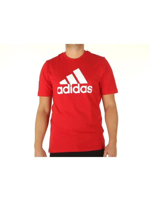 Rotes Adidas T-Shirt für Herren