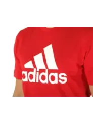 Rotes Adidas-T-Shirt mit Logo