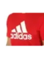 Rotes Adidas-T-Shirt mit Logo