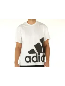 Weißes Adidas-Logo-T-Shirt