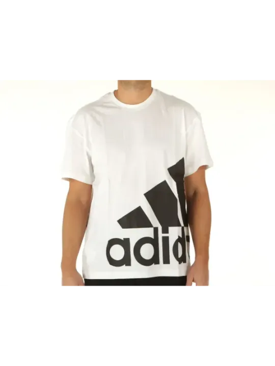 Weißes Adidas-Logo-T-Shirt