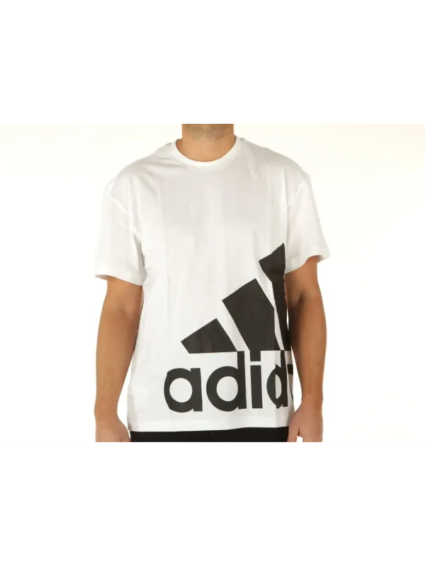 Weißes Adidas-Logo-T-Shirt