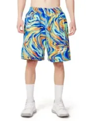 Bunte Triplosette Herren Laufshorts