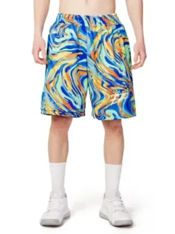 Bunte Triplosette Herren Laufshorts