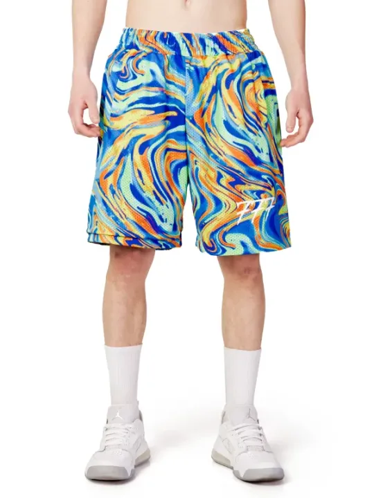 Bunte Triplosette Herren Laufshorts