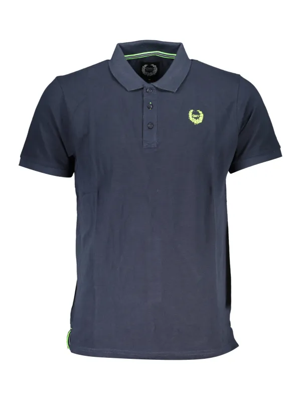GIAN MARCO VENTURI Herren Kurzarm-Poloshirt Blau