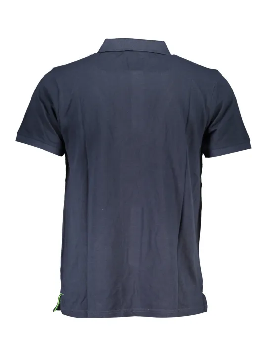 GIAN MARCO VENTURI Herren Kurzarm-Poloshirt Blau