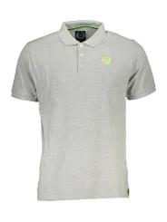 GIAN MARCO VENTURI Herren Kurzarm-Poloshirt Grau