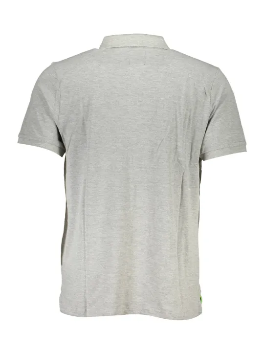 GIAN MARCO VENTURI Herren Kurzarm-Poloshirt Grau