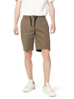 Tan Sportshorts mit Taschen