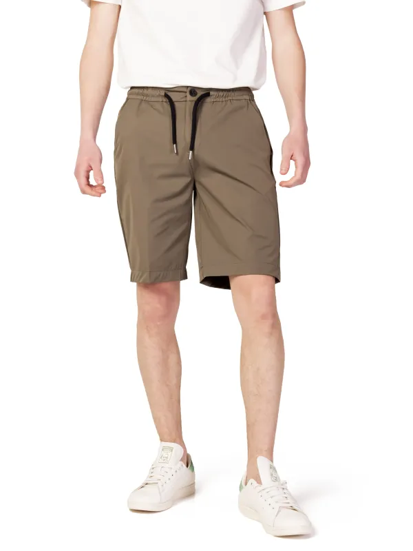 Tan Sportshorts mit Taschen