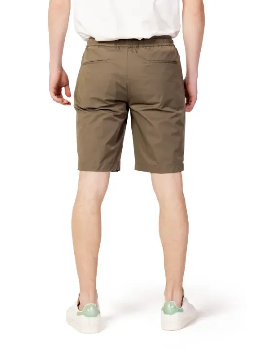 Braune Shorts mit Kordelzug