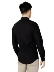 Schwarzes Herrenhemd schlanker Schnitt Antony Morato