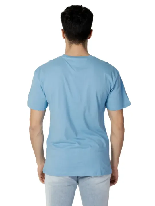 Tommy Hilfiger hellblaues Baumwoll-T-Shirt