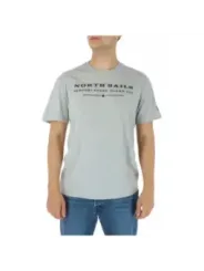 Graues North Sails Baumwoll-T-Shirt