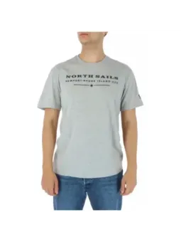 Graues North Sails Baumwoll-T-Shirt