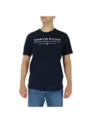 Blaues North Sails Baumwoll-T-Shirt