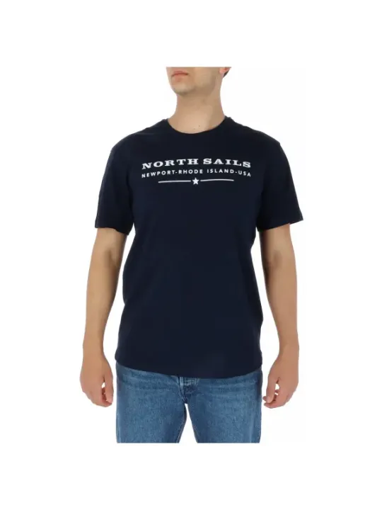 Blaues North Sails Baumwoll-T-Shirt