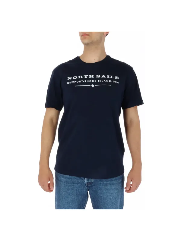 Blaues North Sails Baumwoll-T-Shirt